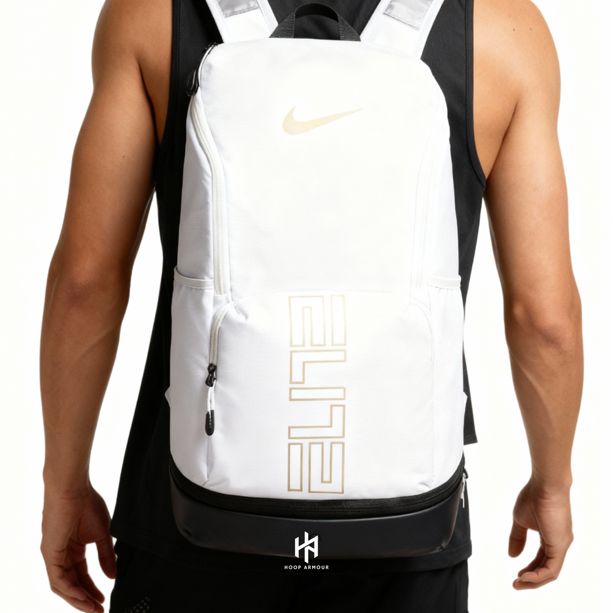 HA™ Elite Backpack White Gold New Edition Custom Logo
