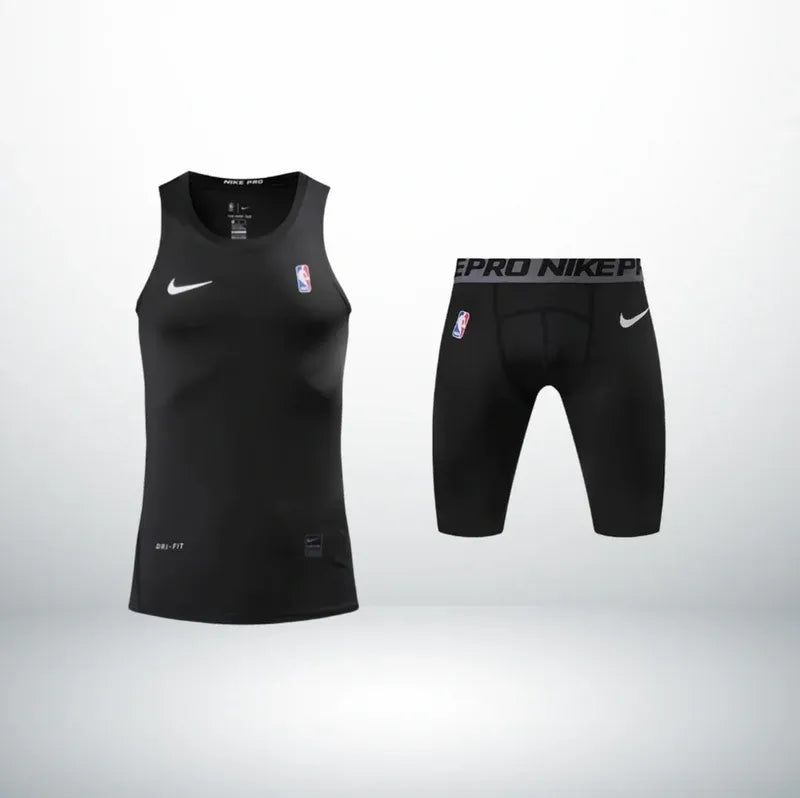 HA™ Elite Pro Black Compression Set - Tank Top & Boxers
