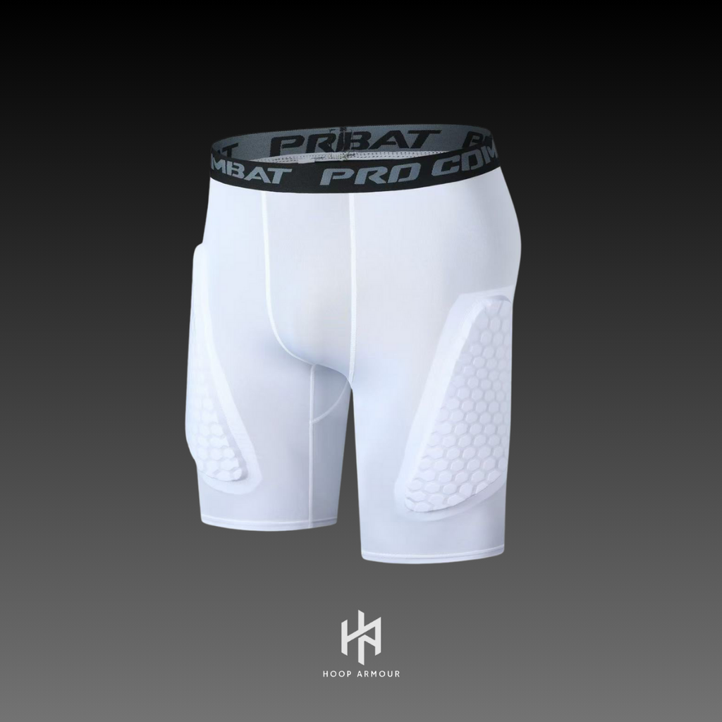 HA™ Padded White Compression Shorts