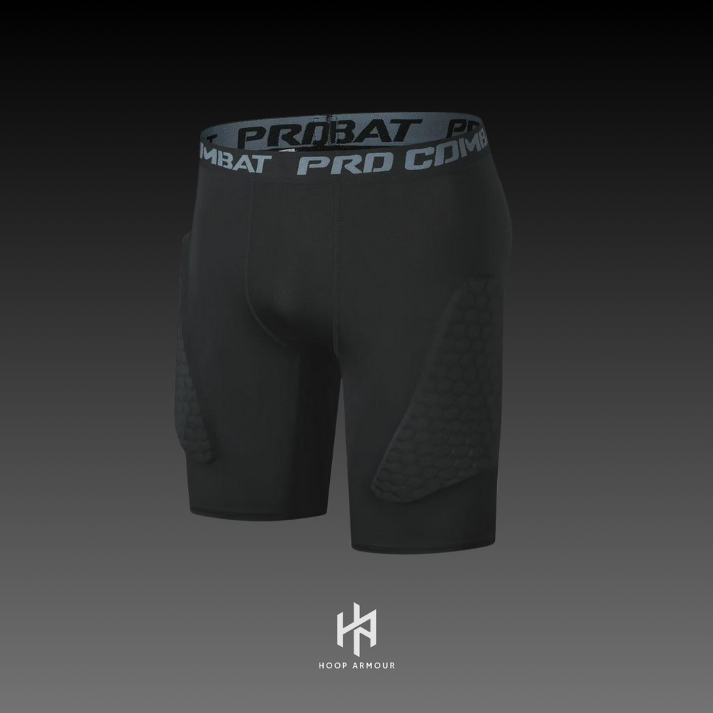 HA™ Padded Black Compression Shorts