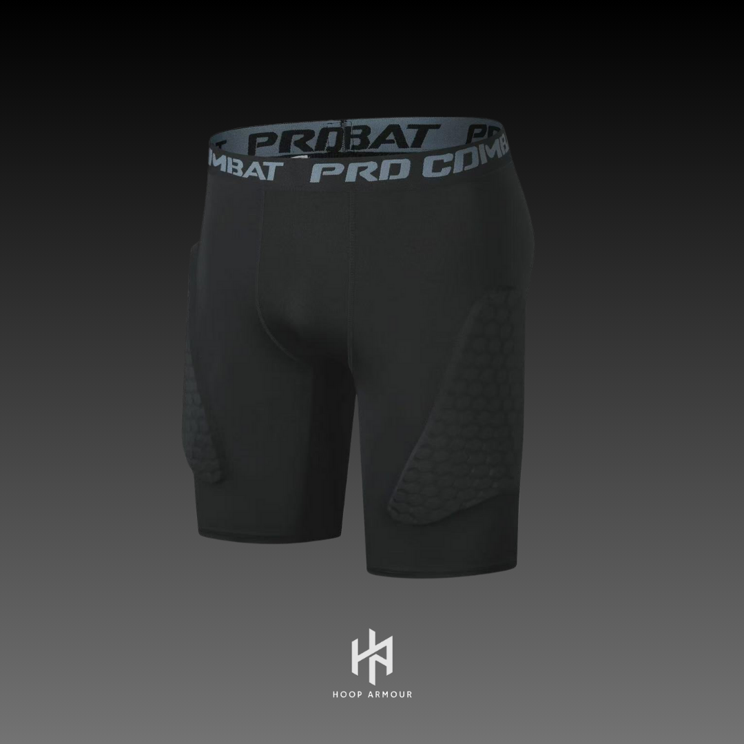 HA™ Padded Black Compression Shorts