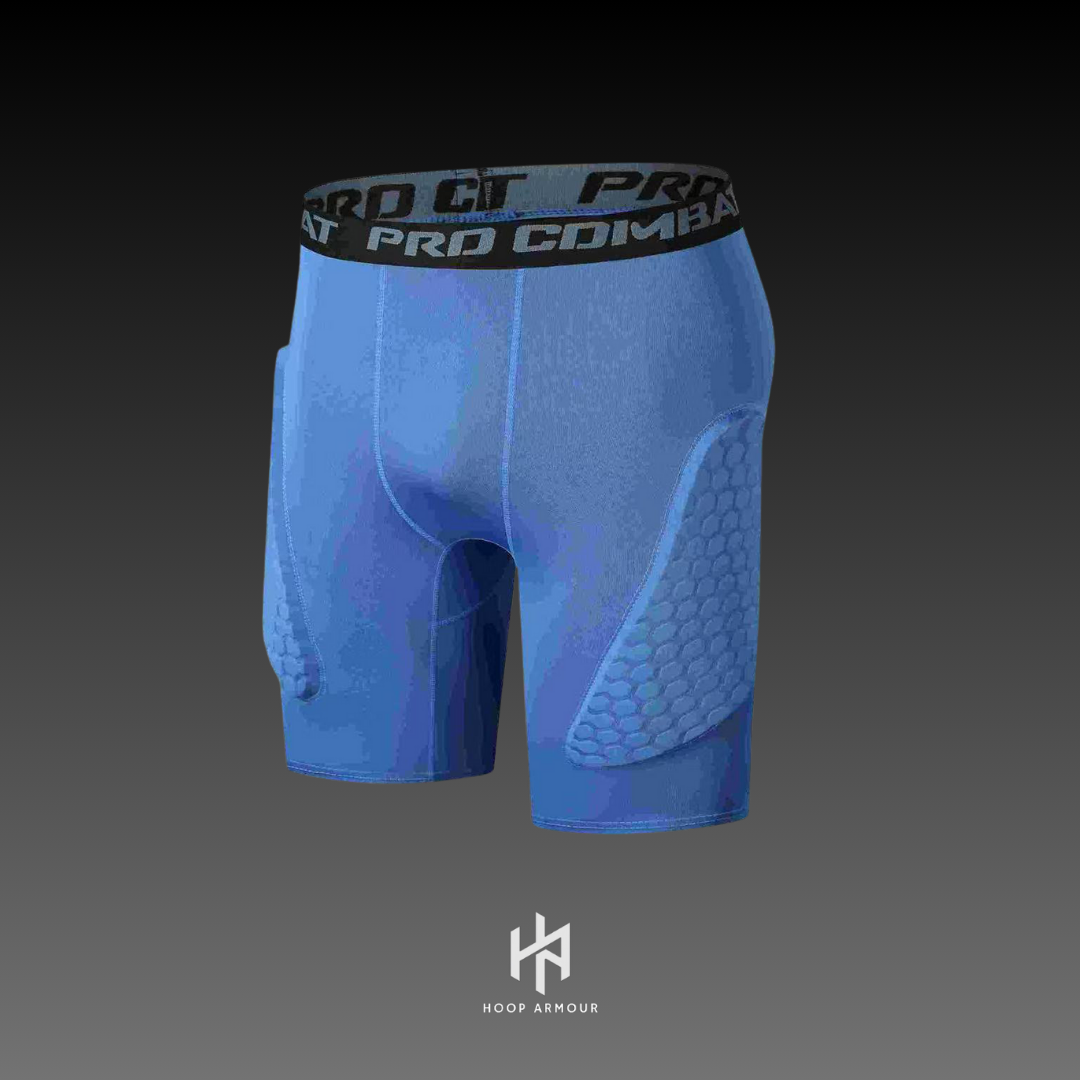 HA™ Padded Blue Compression Shorts