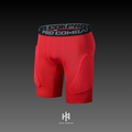 HA™ Padded Red Compression Shorts