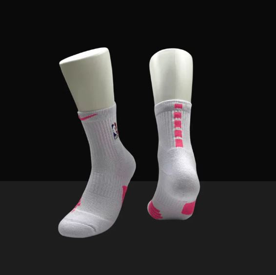 HA™ Mid Length Elite Socks White/Pink
