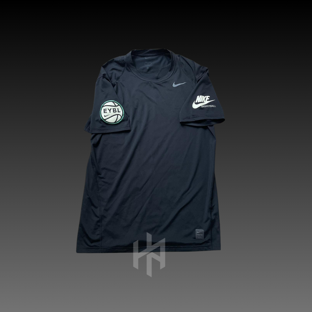 HA™ EYBL Compression T-Shirt Black Green Logo