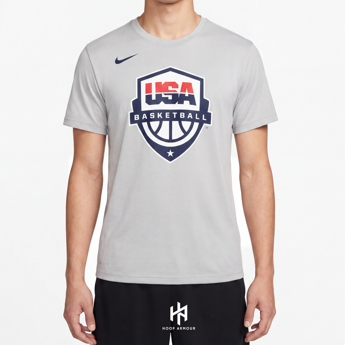HA™ Team USA T-Shirt Grey
