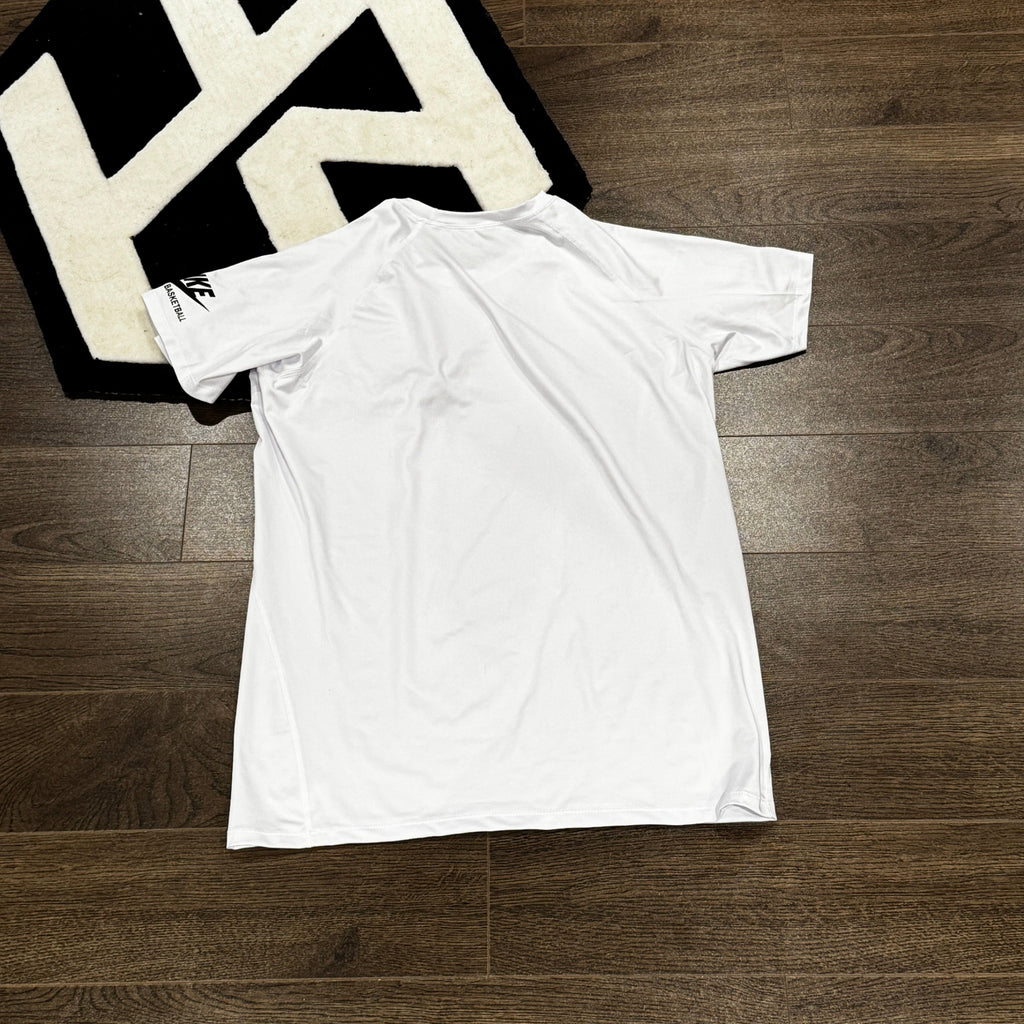 HA™ EYBL Compression T-Shirt White Blue Logo