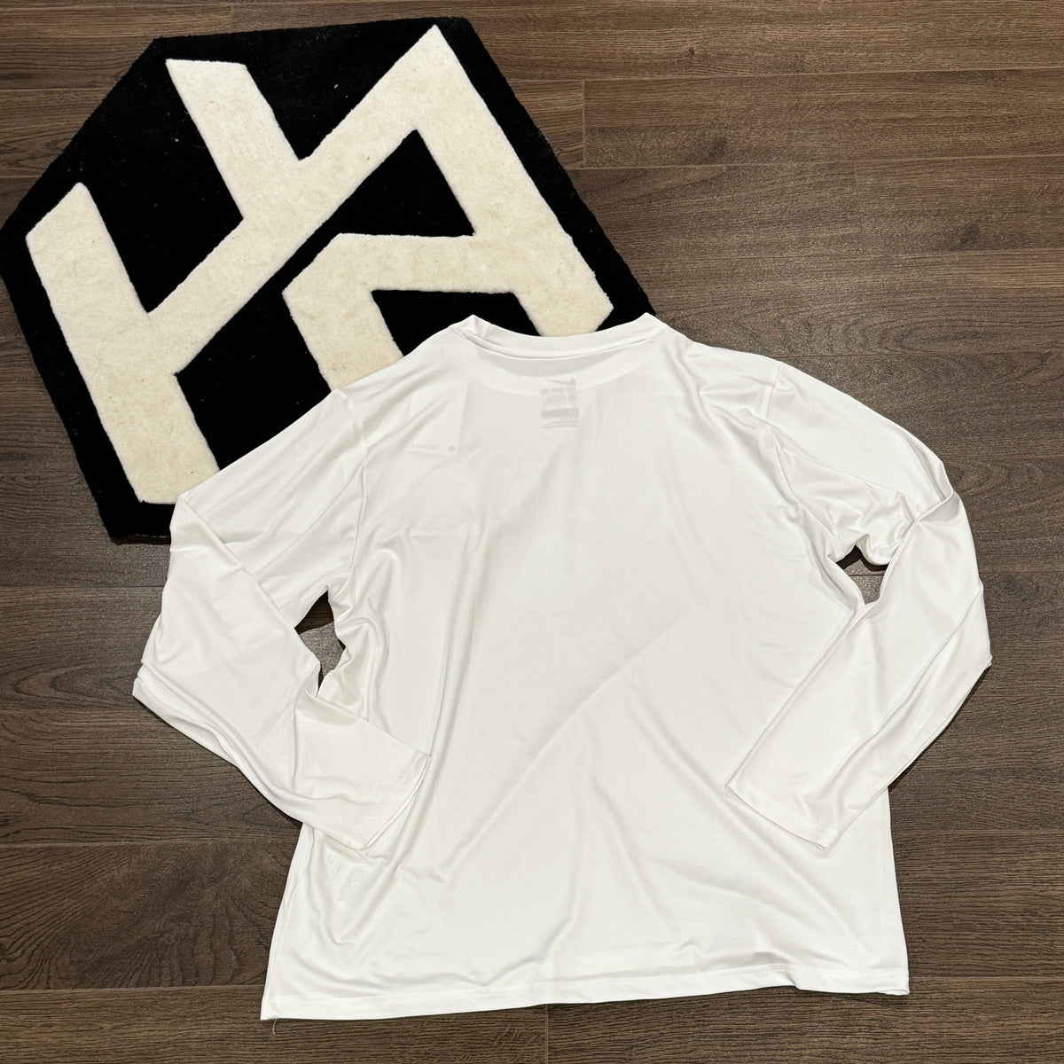 HA™ EYBL Peach Jam White Compression Long Sleeve