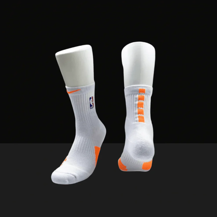 HA™ Mid Length Elite Socks White/Orange