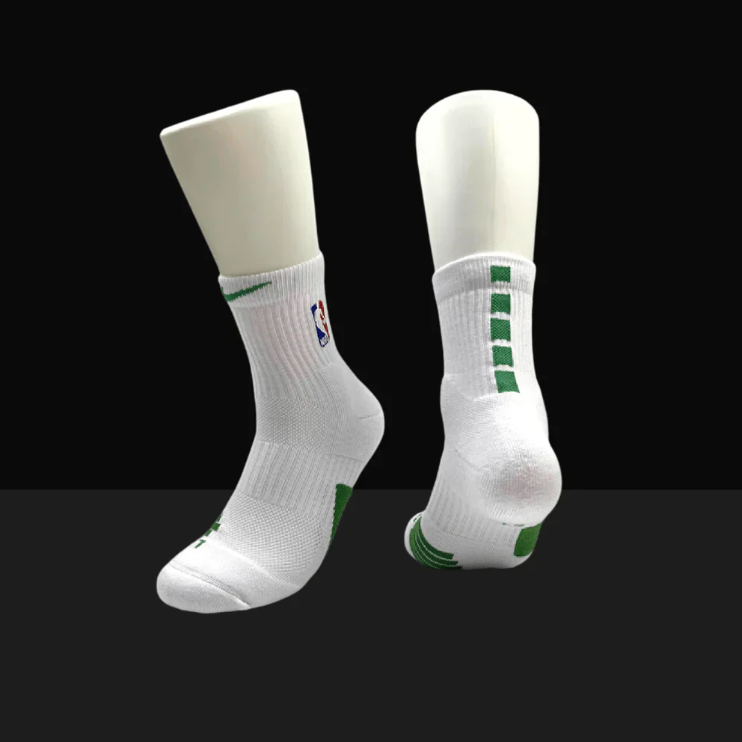 HA™ Mid Length Elite Socks White/Green