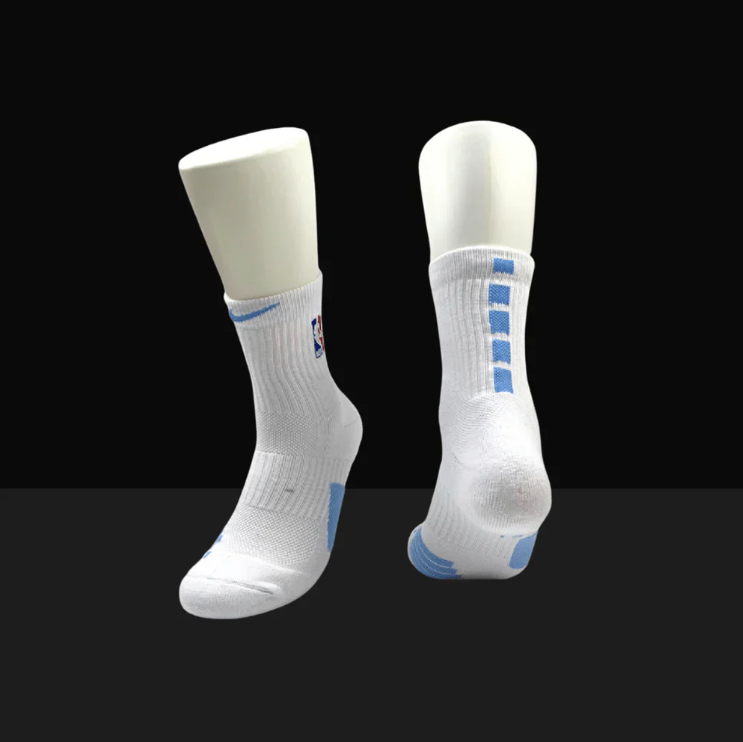 HA™ Mid Length Elite Socks White/Blue