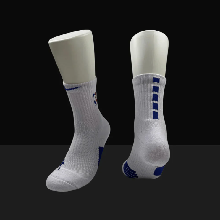 HA™ Mid Length Elite Socks White/Navy