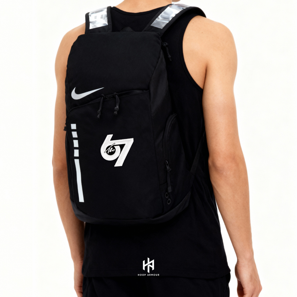 HA™ Elite Backpack Black White Custom Logo