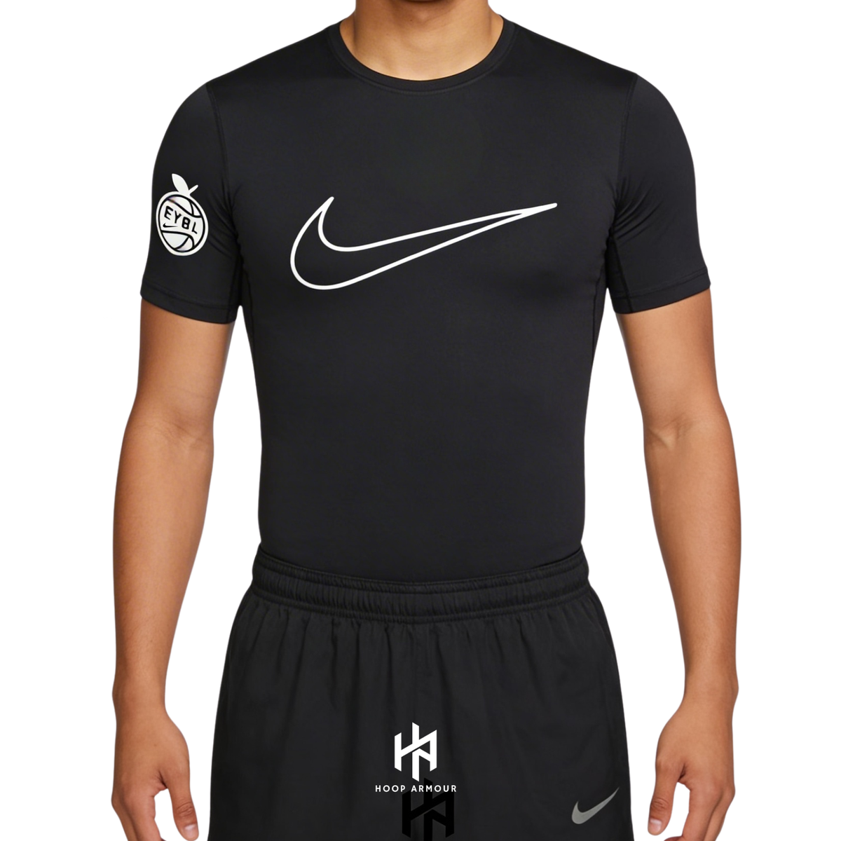 HA™ EYBL Peach Jam Compression T-Shirt Black