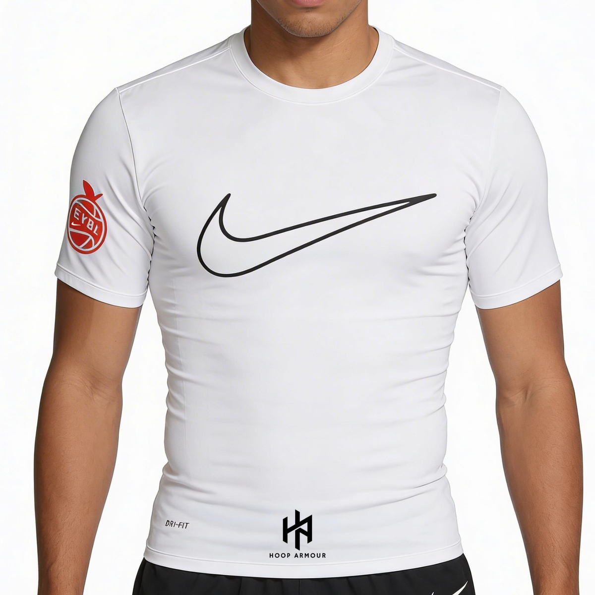 HA™ EYBL Peach Jam Compression T-Shirt White