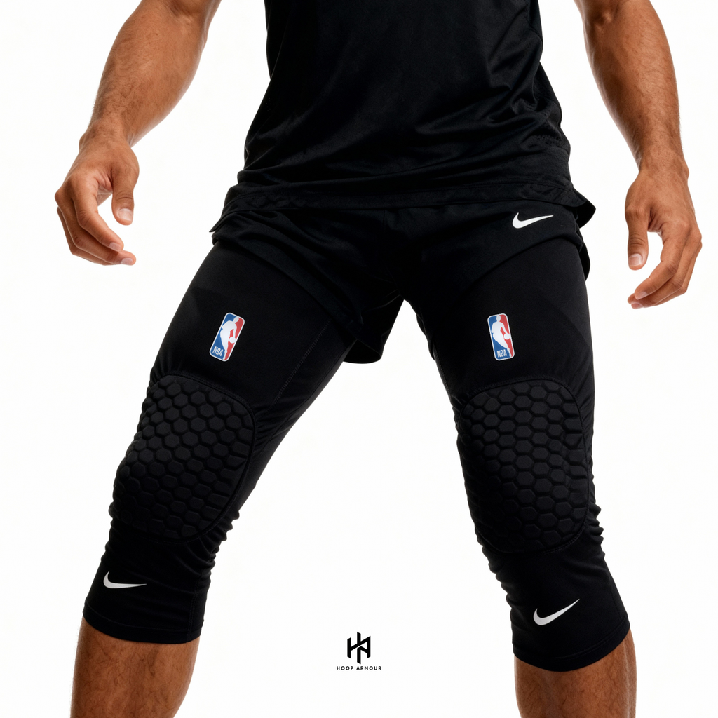 HA™ Elite Pro Black Compression Padded Knee Sleeve