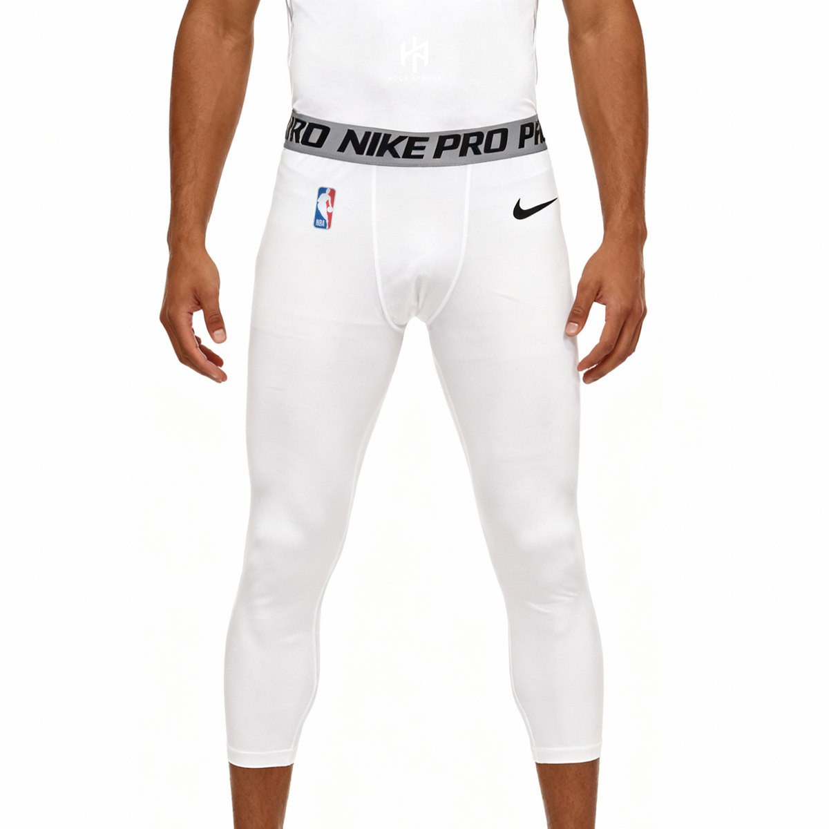 HA™ Elite Pro White Compression Tights