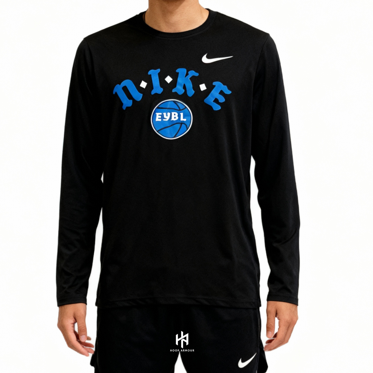 HA™ EYBL Black Compression Long Sleeve