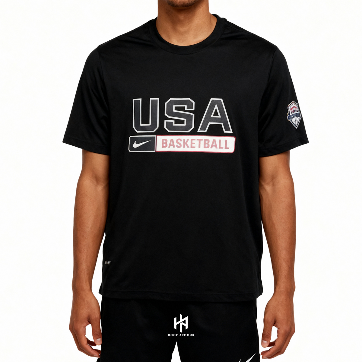 HA™ Team USA Warm Up T-Shirt Black