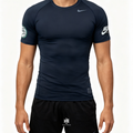 HA™ EYBL Compression T-Shirt Black Green Logo