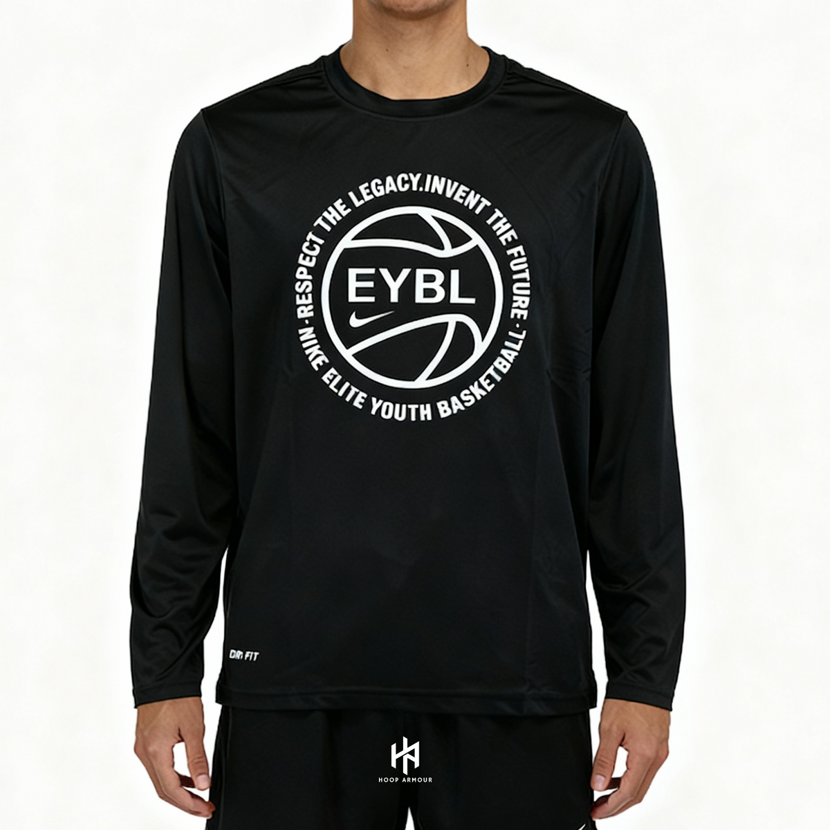 HA™ EYBL Black Compression Long Sleeve