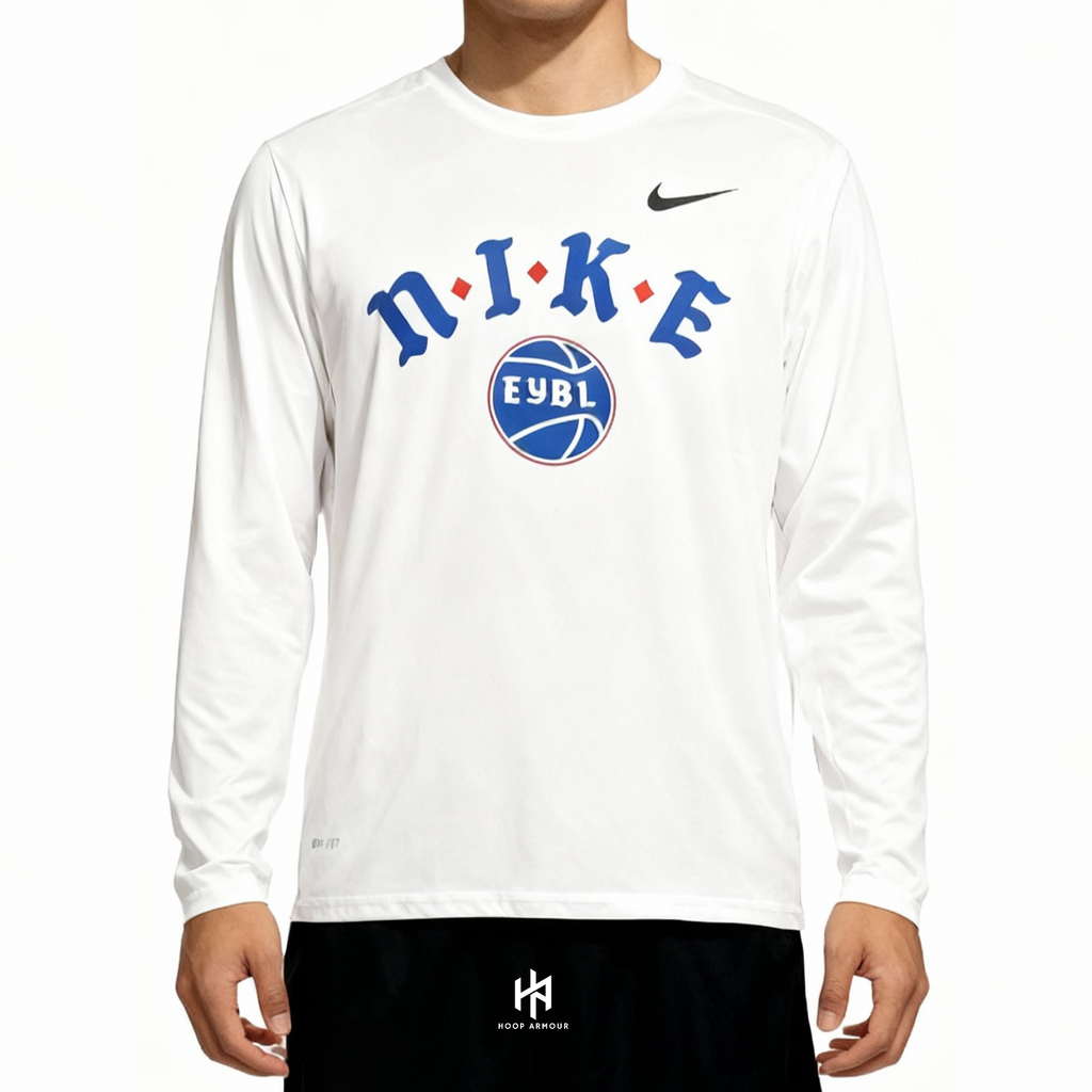 HA™ EYBL White Compression Long Sleeve