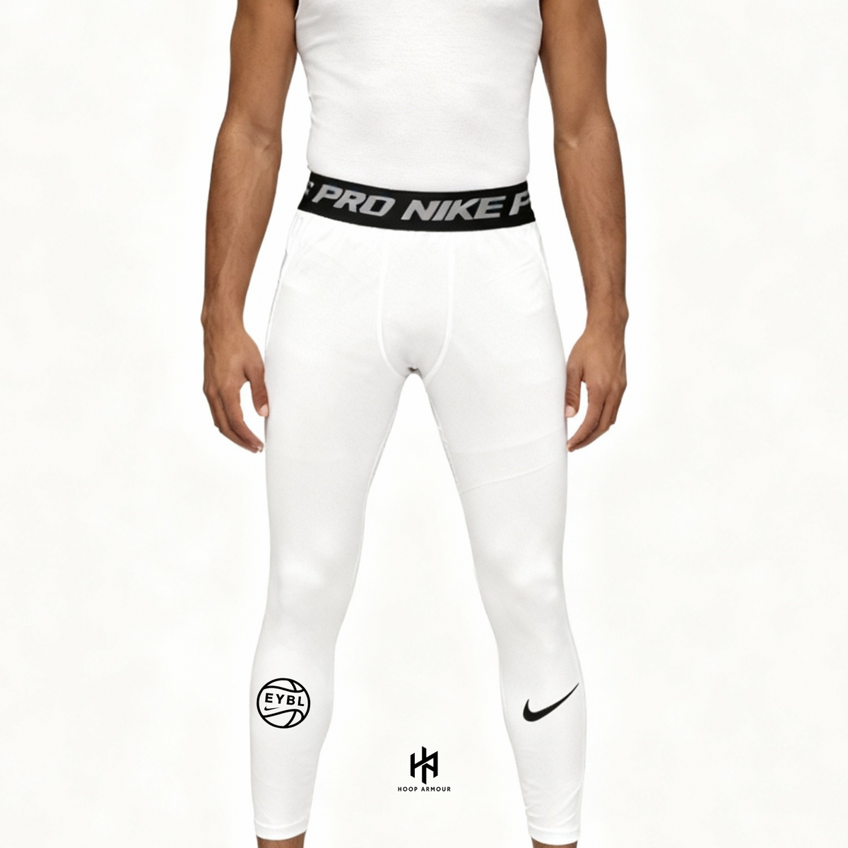 HA™ EYBL White Compression Tights