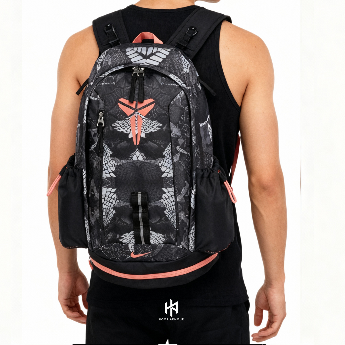 HA™ Mamba Backpack Black Red Snakeskin